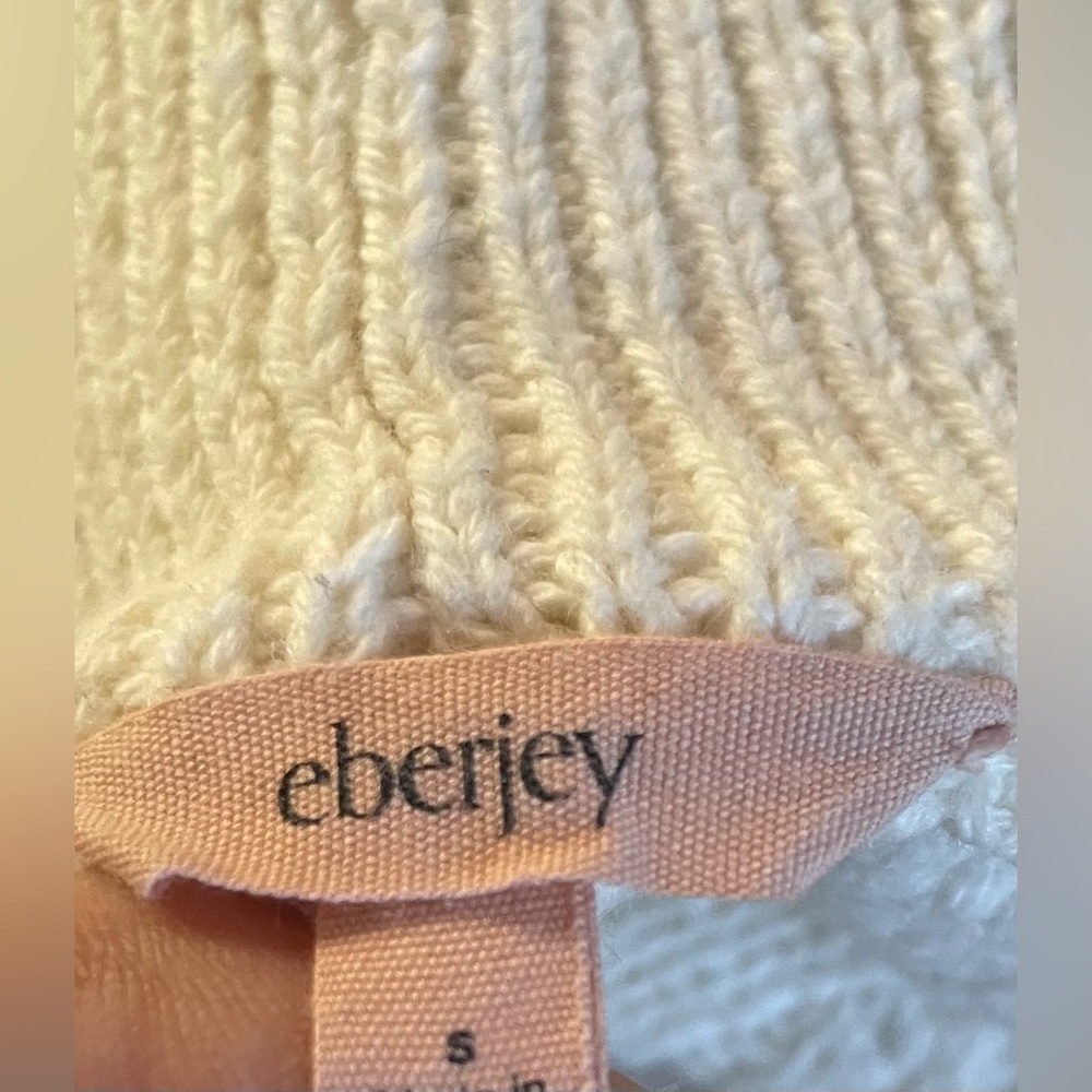 Gorgeous Eberjey Cozy Cable Knit Lounge Pants - Cream w/Pockets and Drawstring - Picture 6 of 16